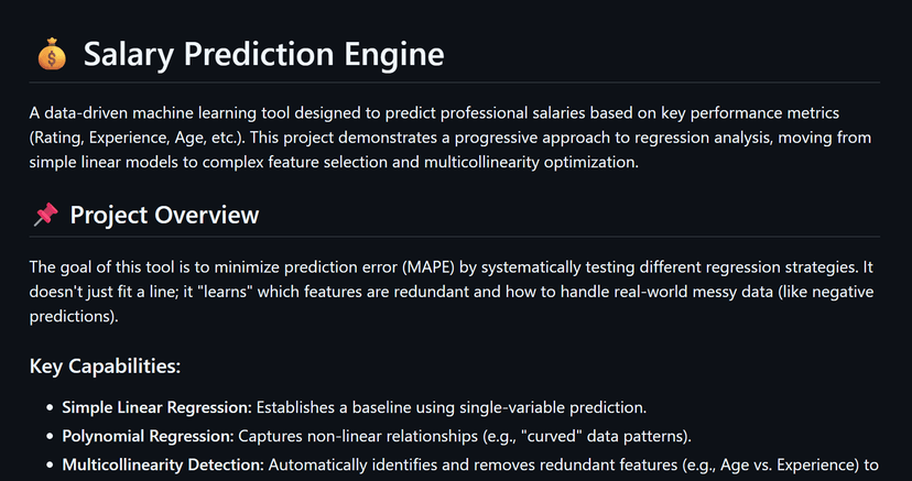 💰 Salary Prediction Engine